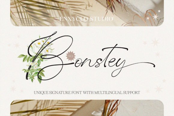 Bonstey: A Signature Font for Editorial Design