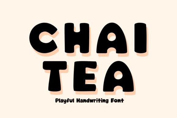 Chai Tea Font: Playful Elegance for Makers