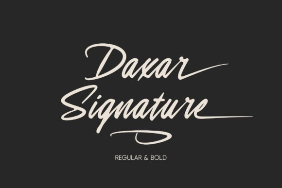 Daxar Signature Font