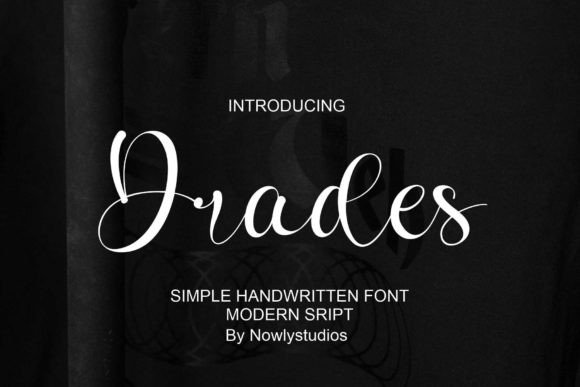 Drades: A Stylish Handwritten Font