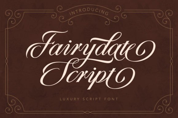 Fairydate: A Luxe Script Font