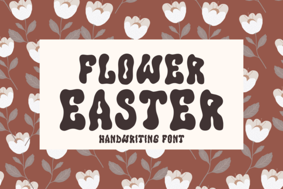 Flower Easter Font for Creative Campaigns