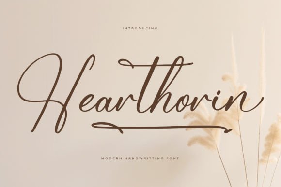 Hearthorin: A Script Font for Real Projects