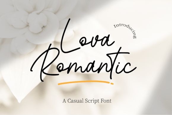 Lova Romantic Font for Web Design