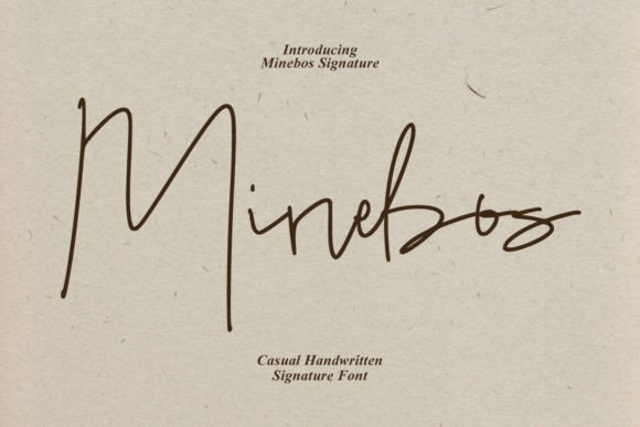 Minebos: A Stylish Script Font