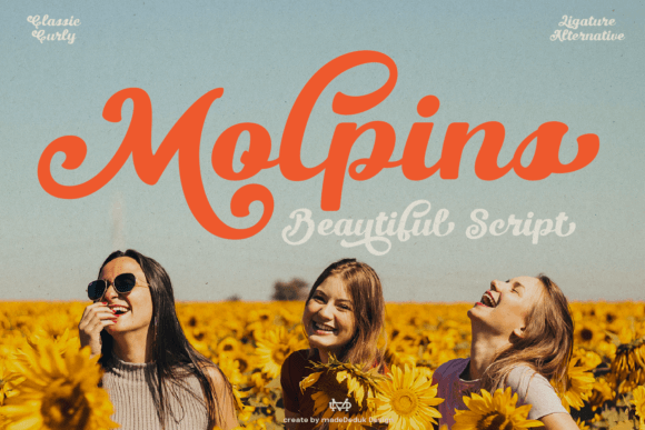Molpins: A Script Font for Business Branding