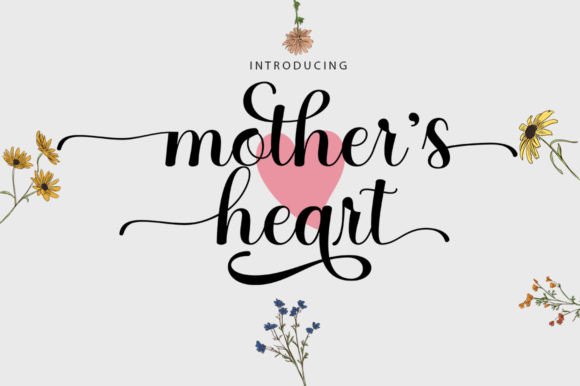 Mothers Hearts Font for Web Design
