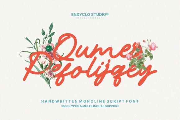 Qumer Pefolijqey: A Handwritten Font for Creative Marketing
