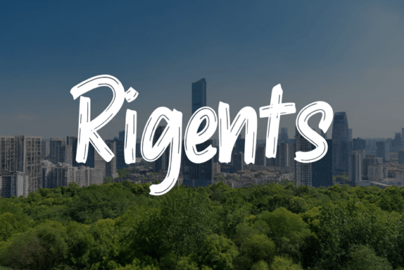 Rigents: A Minimalist Font for Web Design