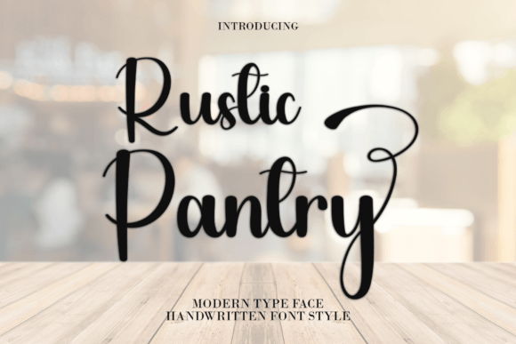 Rustic Pantry Font for Editorial Design