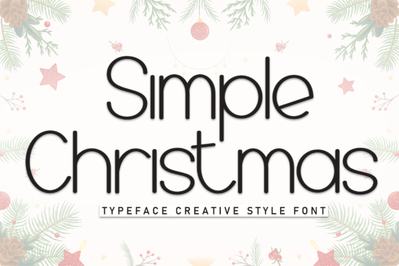 Simple Christmas Font for Creative Projects