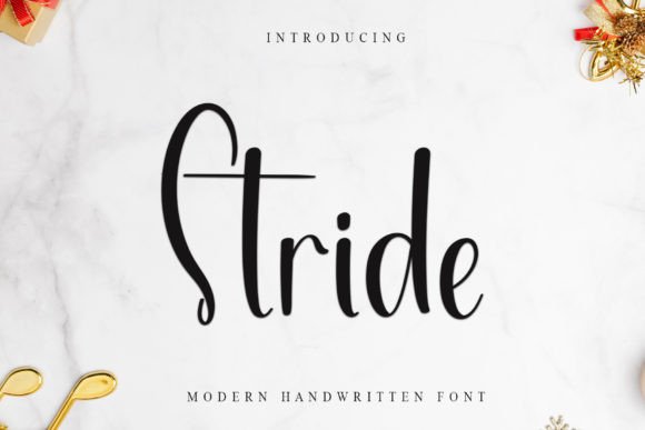 Stride: A Script Font for Real Projects