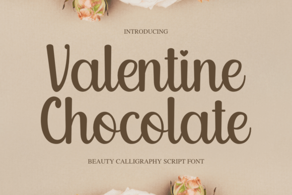 Valentine Chocolate Font for Elegant Craft Projects