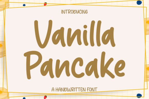 Vanilla Pancake Font for Handmade Creations