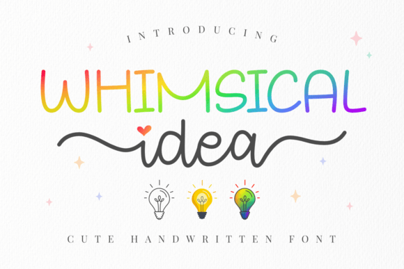 Whimsical Idea Font for Web Design