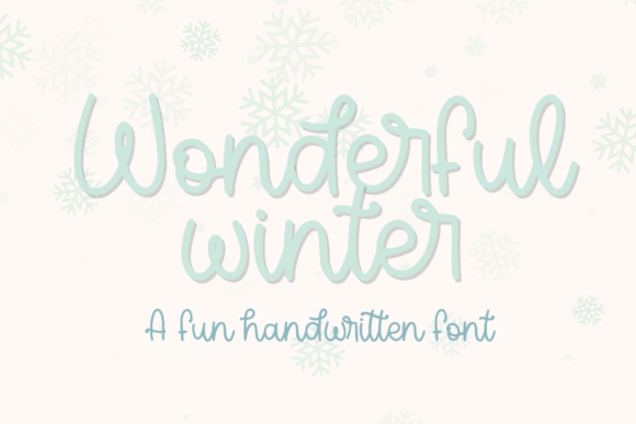 Wonderful Winter Font for Creative Marketing